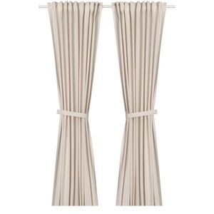 LENDA Off-White Curtain - Pair